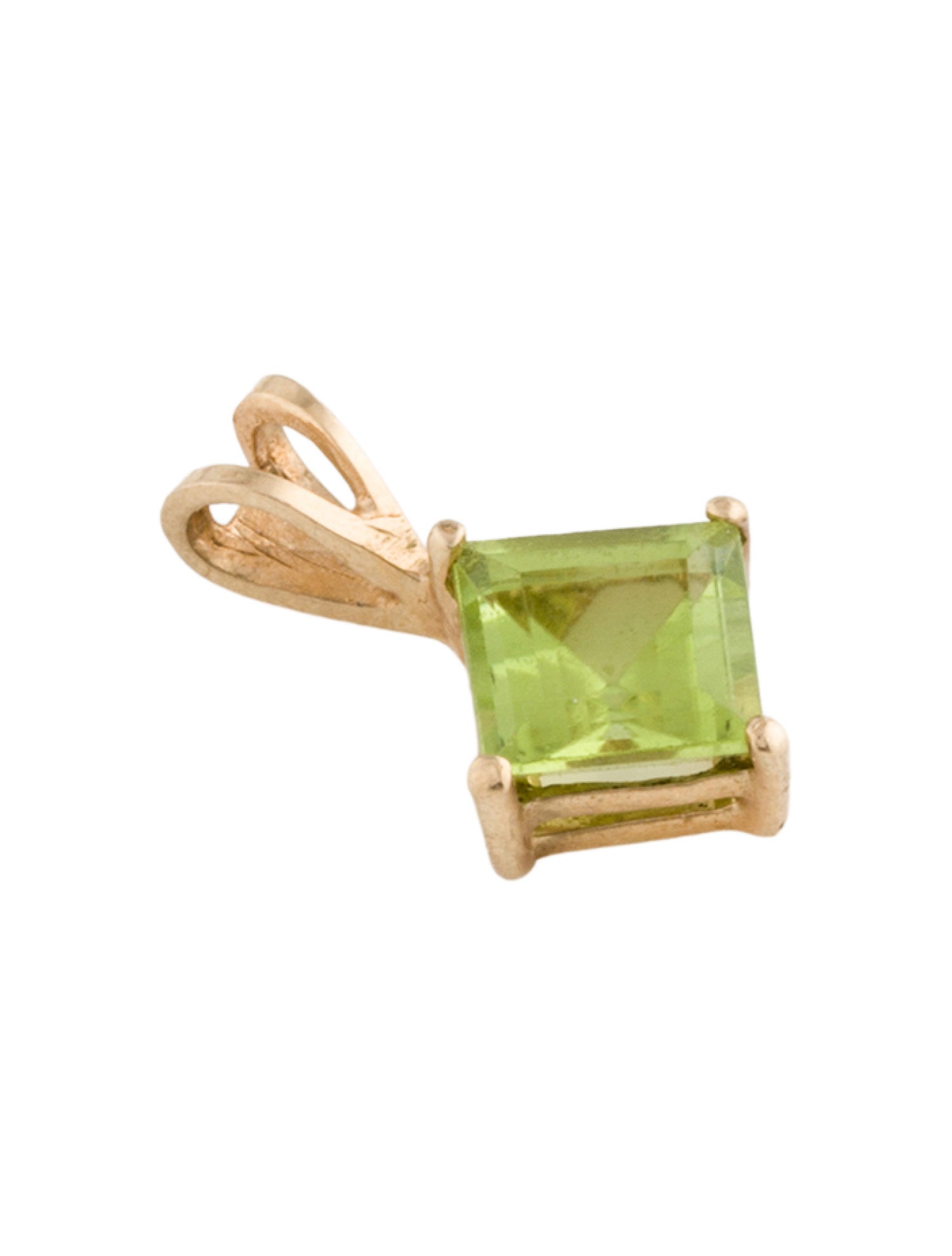 Pendant 10K 1.24 ct Peridot Pendant